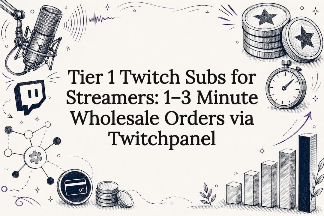 Tier 1 Twitch Subs for Streamers: 1–3 Minute Wholesale Orders via Twitchpanel